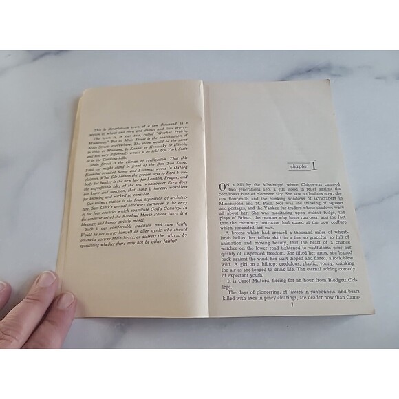 Main Street Sinclair Lewis Paperback - Picture 5 of 10